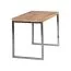 Handmade Work Table | Solid Acacia Wood & Chrome Frame | 76 x 60 x 120 cm | Versatile Desk
