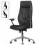 XXL Apolo 22 Office Chair Black/Chrome | Wide & High Backrest | Genuine Leather | 120kg Capacity | Adjustable Ergonomics