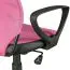 Children's and youth desk chair Apolo 93, color: pink / black, with durable mesh cover