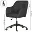 Apolo 100 Swivel Chair | Modern Anthracite Design | Lavishly Upholstered | Adjustable Height | Comfortable Armrests