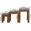 Set of 3 Side Tables | Solid Sheesham Wood | Unique Grain | Apolo 159 | Handcrafted | Assembled