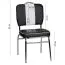 Vintage Diner Dining Chair | Black/White/Chrome | Upholstered Seat & Backrest | 120 kg Capacity