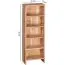 CD Shelf for Approx. 100 CDs | Sheesham Finish | Unique Wood Grain | 90 x 30 x 17 cm | 5 Compartments | Solid Acacia