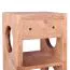 Wine Rack for 5 Bottles | Solid Acacia Wood | Unique Handmade Design | 70 x 15 x 15 cm | Brown