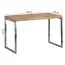 Handmade Work Table | Solid Acacia Wood & Chrome Frame | 76 x 60 x 120 cm | Versatile Desk