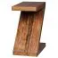Z-Shaped Side Table Apolo 178 | Solid Sheesham Wood | 59 x 30 x 44 cm | Modern Storage