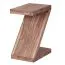 Z-Shaped Side Table | Solid Acacia Wood | Handmade | Acacia Color | 59 x 30 x 44 cm
