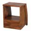 Sheesham Solid Wood Bedside Table | Unique Grain | 53 x 45 x 40 cm | Handcrafted | Ample Storage