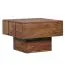 Square Sheesham Solid Wood Side Table | 30 x 44 x 44 cm | Handcrafted | Solid Leg | Unique Grain