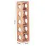 Wine Rack for 5 Bottles | Solid Acacia Wood | Unique Handmade Design | 70 x 15 x 15 cm | Brown