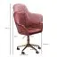 Apolo 117 Swivel Chair | Pink Velvet & Gold Base | Ergonomic Shell Seat | Adjustable Height | Premium Comfort