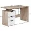 Practical Desk Sonoma Oak / White | 76 x 53 x 120 cm | Ample Storage | Modern Design