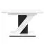 Ventio Extendable Dining Table | Color: High-Gloss White/Black | Extra-Sturdy Tabletop | 120–160 x 80 x 75 cm | High-Quality Lacquer Finish | Seats 4–6 People