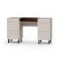 Claritha Vanity | Color: Cashmere / Livorno Oak Finish | 6 Drawers | Includes Mirror | Vanity | Bedroom | Elegant & Modern