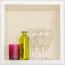 Wall Shelf Solid Pine White Junco 291B | 35 x 35 x 20 cm | Modern Hanging Storage