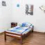Elegant Youth Bed | Solid Beech Wood | Dark Brown | 90 x 200 cm | Easy Premium Line K1/1n