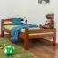 Children's Bed / Youth Bed Easy Premium Line K1/2n | Solid Beech Wood | Cherry Red Lacquered | 90 x 200 cm Mattress Base