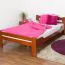 Youth Bed Easy Premium Line K4 | 120 x 200 cm | Solid Beech Wood | Cherry Red Lacquered | Premium Craftsmanship