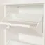 Shoe Cabinet pine solid wood white lacquered Junco 211 - size 150 x 58 x 30 cm