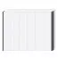 Side LED frame for hinged door wardrobe / wardrobe Afega and add-on modules, set of 2, Colour: high gloss white - Height: 226 cm