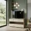 TV Base Cabinet Kavieng 16 | Oak / White | 62 x 120 x 40 cm | 4 Drawers | Modern Living Room Storage