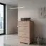 Chest of Drawers Garut 05 | Sonoma Oak | 80 x 50 x 40 cm | 4 Spacious Drawers | Modern Storage Solution