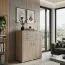 Chest of Drawers Lorengau 05 | Sonoma Oak Finish | 136 x 110 x 40 cm | 2 Doors, 4 Drawers