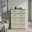 Chest of Drawers Pamulang 06 | Sonoma Oak | 112 x 82 x 40 cm | 5 Drawers | Modern Storage