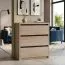Popondetta 06 Chest of Drawers | Sonoma Oak Finish | 88 x 95 x 38 cm | Modern Handleless Design