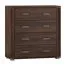 Chest of Drawers Aitape 14 | Dark Sonoma Oak | 92 x 90 x 40 cm | 4 Drawers | Modern Storage Solution
