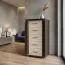 Chest of Drawers Aitape 39 | Dark Sonoma Oak & Light Sonoma Oak | 105 x 60 x 40 cm | 5 Drawers