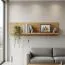 Vanimo 02 Wall Shelf | Oak Finish | Suspended Rack | 52 x 200 x 38 cm | Modern Storage Solution