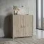 Chest of Drawers Cianjur 07 | Oak / White | 108 x 105 x 40 cm | Modern Storage Cabinet