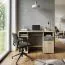 Ciomas 20 Desk | Sonoma Oak & Grey | 76 x 125 x 60 cm | Modern Design | Storage Drawer & Keyboard Tray