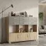 Chest of Drawers Ciomas 21 | Sonoma Oak / Grey | 104 x 130 x 40 cm | 3 Doors, 6 Drawers