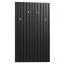 Wardrobe with 4 Metal Hooks | Black Slats | 110 x 67 x 4 cm | Simple Modern Design | High-Quality Finish