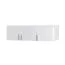 Wardrobe Top Attachment for Hinged Door Cabinet Messini 04 | White & White High Gloss | 40 x 136 x 54 cm