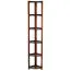 Shelf / Corner shelf solid pine wood, Nut colours Junco 59 - Measurements: 200 x 40 x 30 cm (H x W x D)