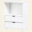 Shelf solid pine wood, White Junco 49C - 83 x 62 x 41 cm (h x w x d)