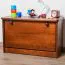 Shoe Cabinet Solid Pine Wood Walnut Junco 216 | Compact Storage | 44 x 72 x 30 cm | Modern Design