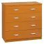 Chest of drawers Kebumen 16, Colour: Alder - Measurements: 80 x 80 x 40 cm (H x W x D)