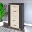 Chest of Drawers Aitape 39 | Dark Sonoma Oak & Light Sonoma Oak | 105 x 60 x 40 cm | 5 Drawers