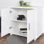 Modern Solid Pine Chest of Drawers Columba 07 | White Finish | 78 x 80 x 50 cm | 2 Large Compartments | Robust & Stable
