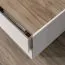 TV Cabinet Asau 02 | Cashmere & Dark Oak | 56 x 90 x 47 cm | Modern Two-Drawer Storage
