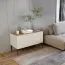 TV Cabinet Asau 02 | Cashmere & Dark Oak | 56 x 90 x 47 cm | Modern Two-Drawer Storage
