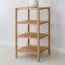 Shelf | solid wood | 3 compartments | height 80 cm | oiled oak | color: oak | 43 x 43 x 80 cm | Seille 09