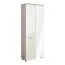Hinged door cabinet / Closet Sabadell 03, Colour: Oak / Beige high gloss - 209 x 80 x 38 cm (H x W x D)