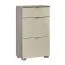 Shoe Cabinet Sabadell 08 | Oak / Beige High Gloss | 108 x 60 x 38 cm | Modern Storage