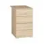 Desk Chest of Drawers Tapachula | Sonoma Oak Light | 75 x 46 x 67 cm | 4 Drawers | Central Lock