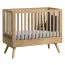 Baby bed / Kid bed Skady 09, Colour: Oak - Lying area: 60 x 120 cm (w x l)